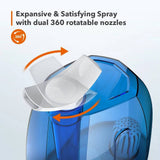 Expansive & Satisfying Spray with dual 360 rotatable nozzles of humidifier