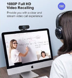 CROSSTOUR Webcam, 1080p Full HD Video Streaming Web Camera with Dual Built-in Microphones for Video Calling Conference Online Study - Imported from UK