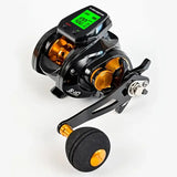 Wildwolf Line Counter Baitcast Fishing Reels With Large Screen Digital Display Right Handed - Imported from UK