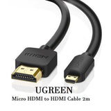 Ugreen Micro HDMI To HDMI Cable 2M - Imported from UK