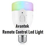 AVANTEK WiFi Rechargeable Smart E27 LED Light Bulb, Smartphone APP Controlled Dimmable Multicolored - Imported from UK