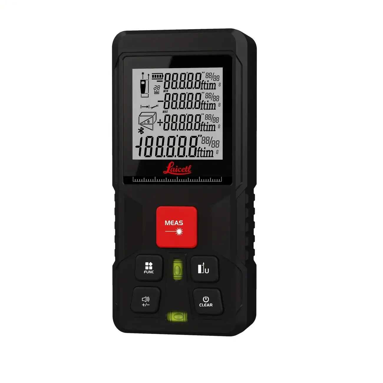 70m Distance Scale Laicetl 70M - 229ft Digital Laser Distance Meter with 2 Bubble Level ...