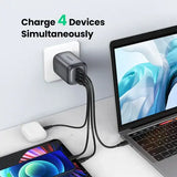 UGREEN Nexode 100W USB C GaN Charger, 4 Ports Wall Charger (3xUSB-C & 1x USB-A) Imported from UK