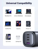 UGREEN Nexode 100W USB C GaN Charger, 4 Ports Wall Charger (3xUSB-C & 1x USB-A) Imported from UK