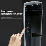 NESTCHAO 12V/24V Smart Heating Mug/Cup, 400ml 70W Electric Stainless Steel Smart Temperature Control Travel Mug Warmer with LCD Display - Imported from UK