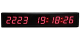 AZOOU 1.8" 10 Digits Large Aluminum LED Countdown Clock with IR Remote, Count Up to 10000 Days Hours Minutes Seconds, Red Color - Imported from UK