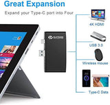 Microsoft® Surface Pro 5/6 Multi-Port 4-in-1 USB 3.0 Hub with 4K Display, Dual USB 3.0 Port, Type C Port - Imported from UK