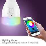 AVANTEK WiFi Rechargeable Smart E27 LED Light Bulb, Smartphone APP Controlled Dimmable Multicolored - Imported from UK