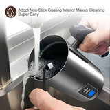 iTeknic Milk Frother, Electric Stainless Steel Milk Steamer & Frother Automatic Foam Maker For Coffee, Latte, Cappuccino with Strix Temperature Controls - Imported from UK