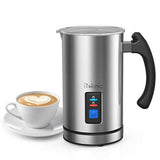 iTeknic Milk Frother, Electric Stainless Steel Milk Steamer & Frother Automatic Foam Maker For Coffee, Latte, Cappuccino with Strix Temperature Controls - Imported from UK