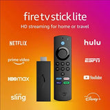 Amazon Fire TV Stick Lite, Full HD 1080p Streaming With Alexa Voice Remote Lite, Smart Home Controls - Imported from UK