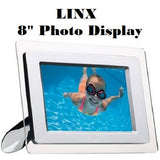 Linx 8" High Resolution Digital Photo Frame with Colour Changeable Frames HD Digital LCD  - Imported from UK