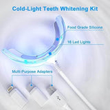 Renfox Teeth Whitening Kit, Non-Sensitive Kit with 6 Whitening Gel & Led Light, Home Tooth Whitening System Effective & Safe - Imported from UK