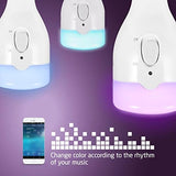 AVANTEK WiFi Rechargeable Smart E27 LED Light Bulb, Smartphone APP Controlled Dimmable Multicolored - Imported from UK