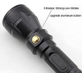 Scuba Diving 1800 Lumens Flashlight, LED Super Bright IPX8 Waterproof Dive Light Torch for Underwater 100M Submersible Lights with 3 Modes (Container Product Without Box) - Imported from UK
