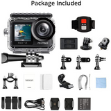 AKASO Brave 7 LE action camera with accessories 