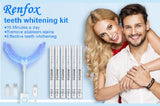 Renfox Teeth Whitening Kit, Non-Sensitive Kit with 6 Whitening Gel & Led Light, Home Tooth Whitening System Effective & Safe - Imported from UK