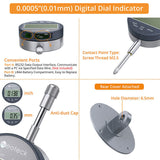 Neoteck 0.0005''/0.01mm DTI Digital Dial Indicator - Imported from UK