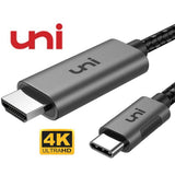 uni USB C to HDMI Cable (4K@60Hz) Type-C to HDMI Braided Cable [Thunderbolt 4/3 Compatible] -1m - Imported  from UK