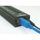 BROWAY 7-Ports USB3.0 Hub, Super Speed Aluminum Alloy Shell Hub - Imported from UK
