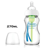 Dr Brown's Options+ Anti-Colic 270ml Single Glass Baby Bottle, Wide Neck Bottles - Imported from UK