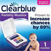 Clearblue Advanced Fertility Monitor To Test For Ovulation & Pregnancy, 1 Touch Screen Monitor with 2 Test Sticks - Imported from UK