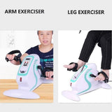 Electric Mini Exercise Bike Motorized Pedal Exerciser with Remote LCD Display, Fitness Bike to Exercise Arms/Legs - Imported from UK