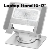 Semiconductor Refrigeration 10-17" Laptop Stand 360° Rotating Aluminum Alloy with Foldable Adjustment Lifting & Cooling - Imported from UK