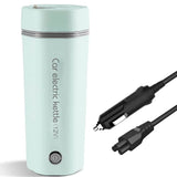 Car Portable 350ml Electric Cup 12V/7A 80W Heating Capacity 304 Stainless Steel Liner Auto-Shut-Off - Imported from UK