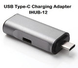 USB Type C Charging Adapter with USB3.1, USB3.0 Port & Type C Charging Port - Imported from UK