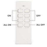 GMORNXEN Remote Control Socket Set, 2300W 3 Sockets with 1 Remote Control, Range 70m Self-Learning Function for Household Appliances - Imported from UK