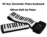 Portable 88 Keys Silicone Flexible Roll Up Piano with Sustain Pedal - Imported from UK