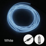 El Wire 5M Neon String Light with Flexible 3 Lighting Modes Glowing Strobing Electroluminescent Wire for Festival Halloween Party DIY Decoration - Imported from UK