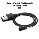 Magnetic 2 Pin USB Charging Cable for Smart Watch 2ft - Imported from UK