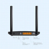 TP-Link Archer VR400 AC1200 Wireless MU-MIMO VDSL/ADSL Modem Router, 300+867 Mbps Dual Band WiFi Booster, Full Gigabit Ethernet Ports Mesh Router - Imported from UK