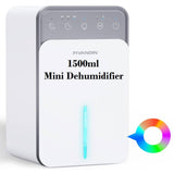 FIVANGIN 1500ml Dehumidifier with 7 Colors Light for Removing Damp Mold & Moisture, Silent Mini Dehumidifier for Home Bedroom Bathroom Garage Wardrobe - Imported from UK