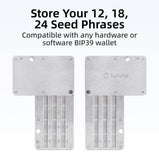 SafePal Cypher - Steel Crypto Seed Backup, Metal Cold Storage, Steel Bitcoin Wallet, Store up to 24 Seed Words, Compatible with BIP39 Crypto Wallets, Ledger, Trezor, KeepKey - Imported from UK