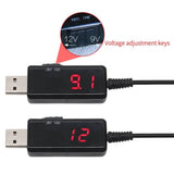 USB Boost Converter DC 5V to 9V 12V USB Step-up Converter Cable + 3.5x1.35mm Connecter For Power Supply/Charger/Power Converter - Imported from UK
