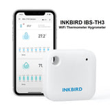 INKBIRD IBS-TH3 WiFi Thermometer Hygrometer Monitor, Smart Temperature Humidity Sensor with App Notification Alert, Data Export, Remote Monitor for Room Greenhouse Incubator Wine Cellar - Imported from UK