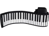 Portable 88 Keys Silicone Flexible Roll Up Piano with Sustain Pedal - Imported from UK