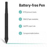 XENX P3-1060B Graphic Tablet Battery-free Pen with 20 Replacement Nibs - Imported from UK