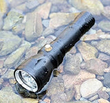 Scuba Diving 1800 Lumens Flashlight, LED Super Bright IPX8 Waterproof Dive Light Torch for Underwater 100M Submersible Lights with 3 Modes (Container Product Without Box) - Imported from UK