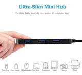 KEXIN 5-in-1 USB 3.0 Data Hub, 3-Port + SD & TF Card Reader USB Hub for USB A Devices with Blue LED Indicator - Imported from UK