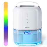 ProBreeze® 1700ml Dehumidifier with Auto Shut-Off Timer, 7 Color Changing LED Lights for Home Damp, Mold, Condensation Moisture in Home Kitchen Bedroom Bathroom Caravan - Imported from UK