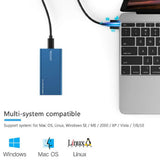 mSATA to USB 3.1 Gen2 10GBPS SSD Enclosure Adapter Case with USB Type C Interface for mSATA Internal Solid State Drive Hard Drive - Imported from UK