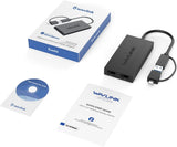 Wavlink USB3.0/USB-C, Thunderbolt 3/4 to HDMI 2K+4K Dual Display Adapter for Dual Monitors in Pakistan