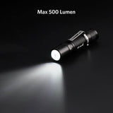ThorFire TG06S Mini Flashlight, 500 Lumen EDC Pocket Light with 5 Modes, Powered by AA or 14500 Battery (Not Included) - Imported from UK