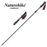 Naturehike ST07 All Carbon 5-Node Folding Trekking Pole - 98-115cm, Climbing Walking Hiking Alpine Stick - Imported from UK