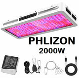 Phlizon 2000W LED Grow Light for Indoor Plants Greenhouses High Power Series Grow Lamp Full Spectrum LED Light for Veg & Flower - Imported from UK