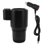 Car Cooling & Heating Cup Holder, 12V Portable Smart Heating Cooling Tumbler Holder for Office, Travel, Household (Container Product Without Box) - Imported from UK